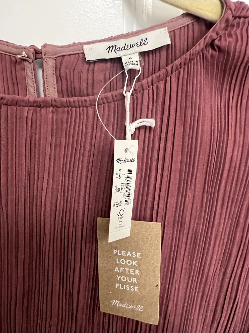 Madewell Plisse Mini Dress